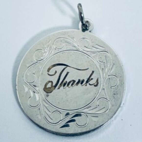 Vintage 1968 Class Graduation Sterling Silver Charm on Twisted Rope Chain - Picture 3 of 8